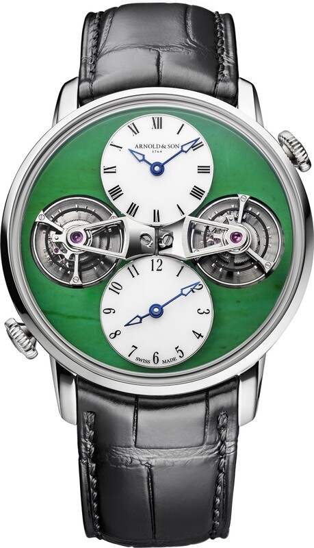 Arnold & Son Double Tourbillon Jade White Gold